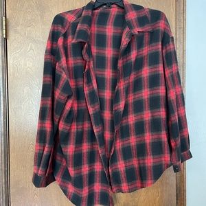Shein oversized flannel